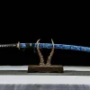 Azure Storm - Ręcznie Kuta Katana ze Stali Węglowej 1065