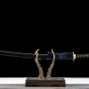 Black Gold Blue Silk - Ręcznie Kuta Katana ze Stali Narzędziowej T10