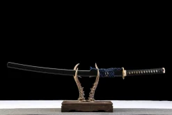 Black Gold Blue Silk - Ręcznie Kuta Katana ze Stali Narzędziowej T10