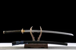 Alternative view of Black Gold Blue Silk - Ręcznie Kuta Katana ze Stali Narzędziowej T10