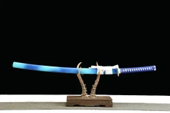 Blue Flame - Ręcznie Kuta Katana ze Stali Węglowej 1065
