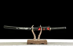 Alternative view of Crimson Blaze - Ręcznie Kuta Katana ze Stali Węglowej 1065