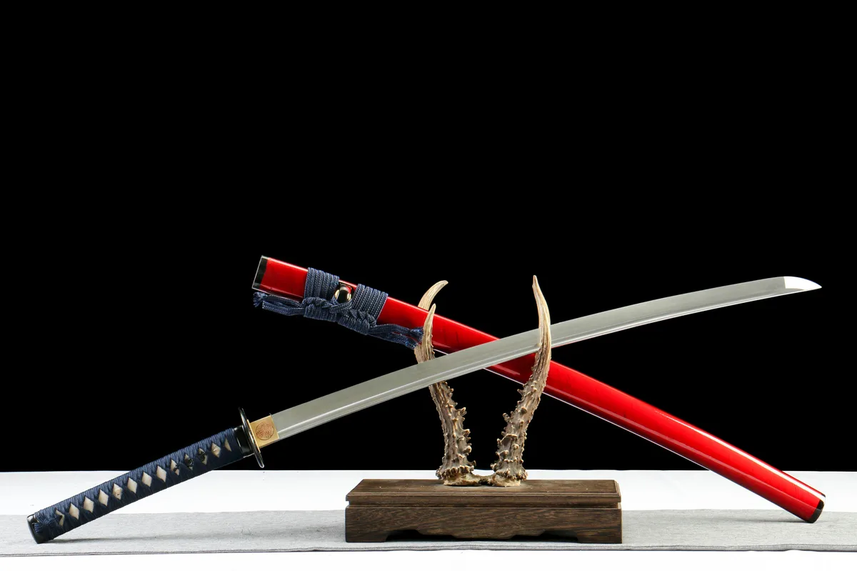 Crimson Edge - Ręcznie Kuta Katana ze Stali Węglowej 1065 - Image 3