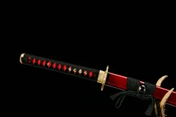 Alternative view of Crimson Flame (之烽) - Ręcznie Kuta Katana ze Stali Damasceńskiej