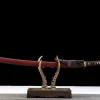 Crimson Gold Edge - Ręcznie Kuta Katana ze Stali Wysokowęglowej