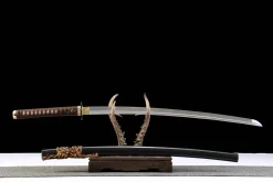 Alternative view of Dark Gold Weave - Ręcznie Kuta Katana ze Stali Narzędziowej T10