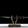 Deep Ocean Gold Thread - Ręcznie Kuta Katana ze Stali Narzędziowej T10