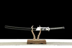 Frost Flower - Ręcznie Kuta Katana ze Stali Damasceńskiej