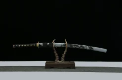 Frost Moon Blade - Ręcznie Kuta Katana ze Stali Sprężynowej 65Mn