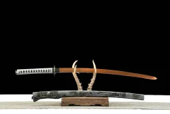 Alternative view of Gilded Inferno - Ręcznie Kuta Katana ze Stali Węglowej 1065