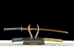 Alternative view of Ice and Flame - Ręcznie Kuta Katana ze Stali Węglowej 1065