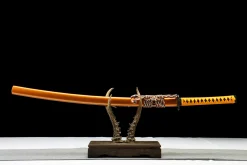 Pure Gold - Ręcznie Kuta Katana ze Stali Węglowej 1065