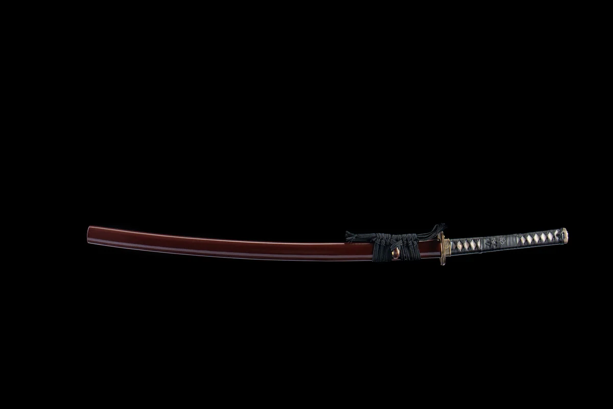Red Night Walker - Ręcznie Kuta Katana ze Stali Węglowej 1065