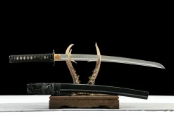 Alternative view of Shadow Phantom - Ręcznie Kuty Wakizashi ze Stali Węglowej 1065