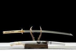 Alternative view of Silver Tide - Ręcznie Kuta Katana ze Stali Narzędziowej T10