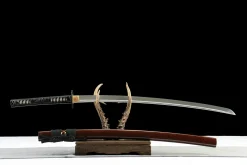 Alternative view of Tempered Thunder - Ręcznie Kuta Katana ze Stali Narzędziowej T10