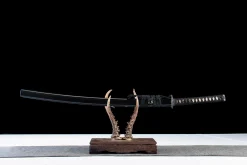 Alternative view of Three Cypress Guardian - Ręcznie Kuta Katana ze Stali Węglowej 1065