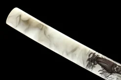 Alternative view of White Bamboo - Ręcznie Kuta Katana ze Stali Węglowej 1065