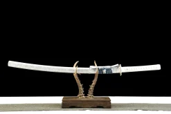 White Jade - Ręcznie Kuta Katana ze Stali Węglowej 1065