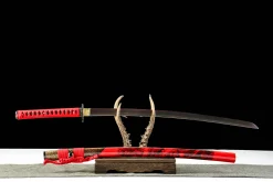 Alternative view of Yaksha (炎) - Ręcznie Kuta Katana ze Stali Narzędziowej T10