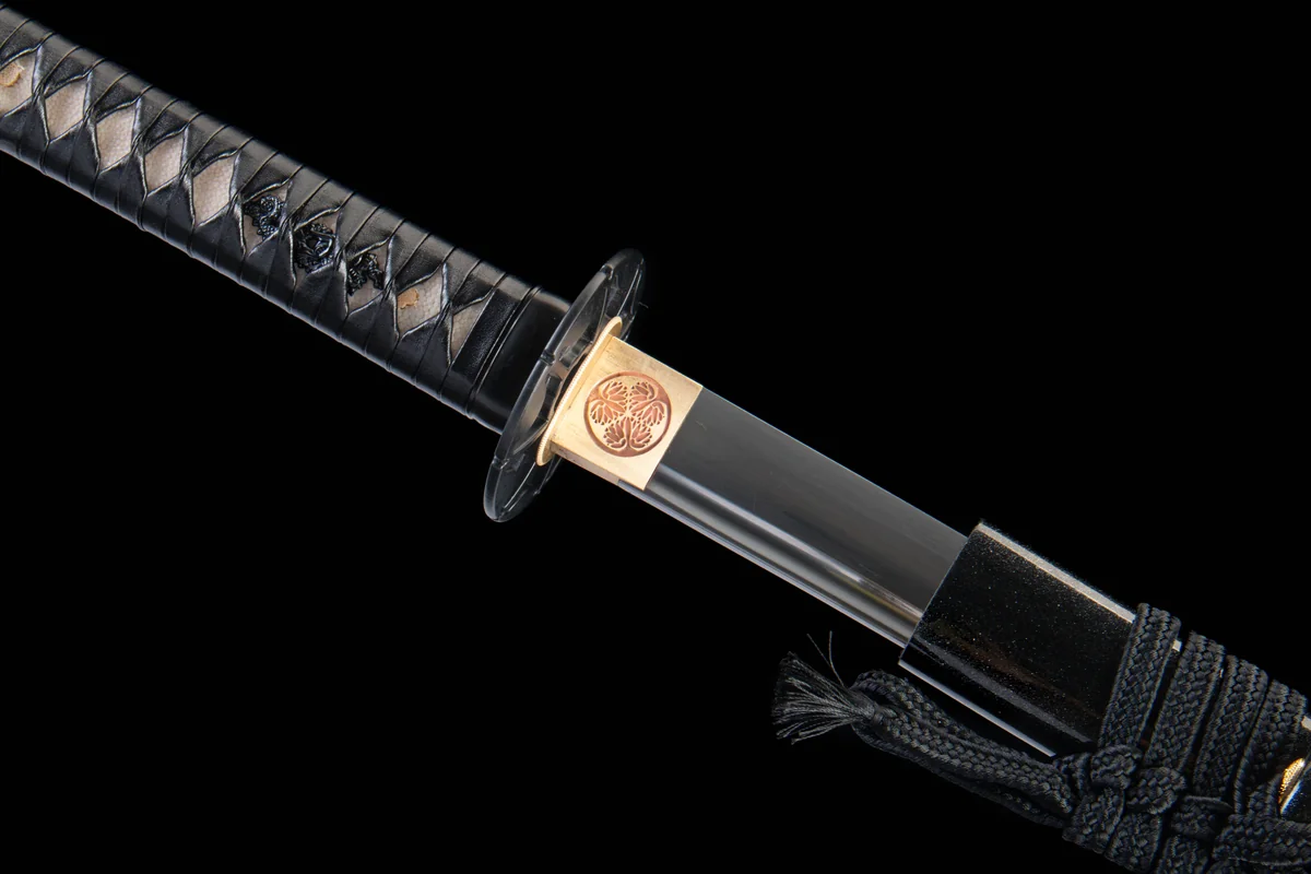 Cross Scar - Ręcznie Kuta Katana ze Stali Węglowej 1065 - obrazek 11
