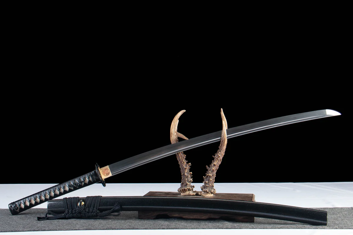 Cross Scar - Ręcznie Kuta Katana ze Stali Węglowej 1065 - obrazek 5