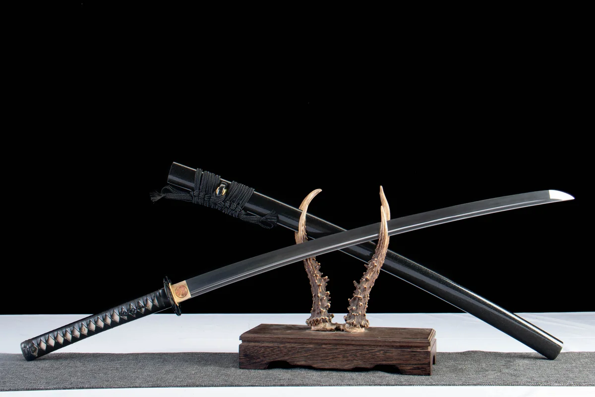 Cross Scar - Ręcznie Kuta Katana ze Stali Węglowej 1065 - obrazek 6