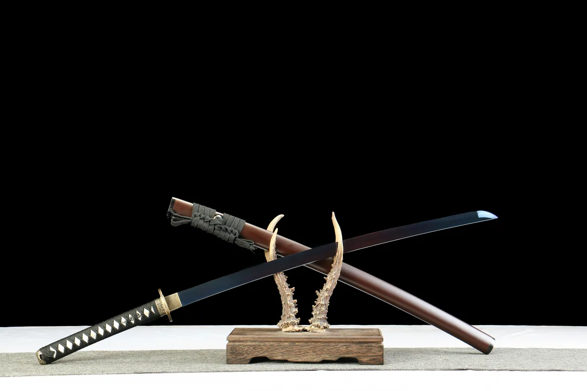 Night Frost - Ręcznie Kuta Katana ze Stali Węglowej 1065 - obrazek 3
