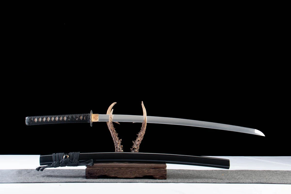 Three Cypress Guardian - Ręcznie Kuta Katana ze Stali Węglowej 1065 - obrazek 5